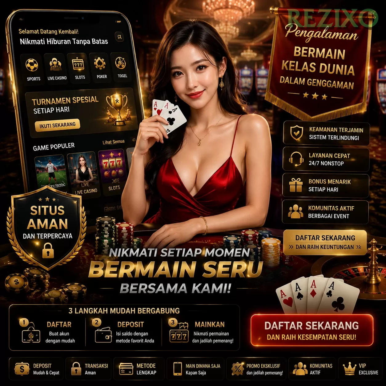 Login rezixo Sekarang Bonus Melimpah