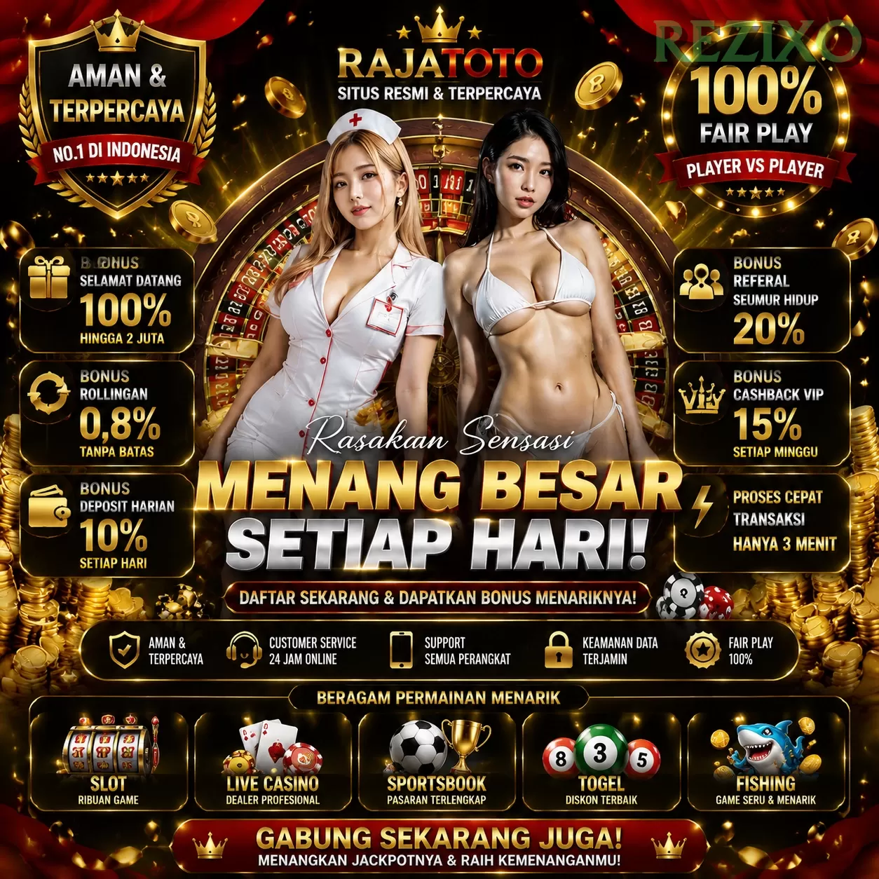 BONUS GARANSI KEKALAHAN SALDO KEMBALI 100_ promotion image